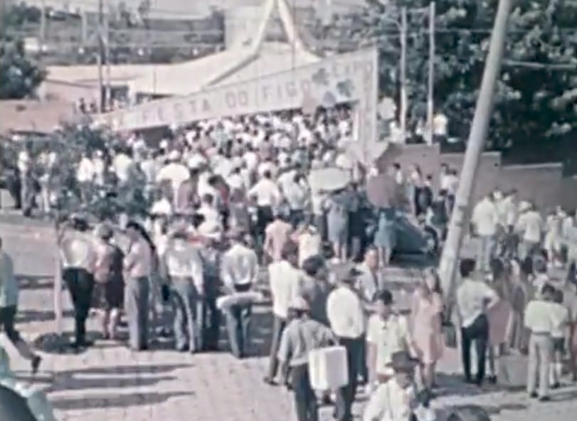 1969: Abertura da XX Festa do Figo na Praça Washington Luiz.